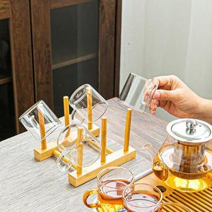 Heat Resistant Glass Kung Fu Tea Set suit Household Tea Maker Transparent Tea Cup with a handle Red Camellia Teapot Office Teapot