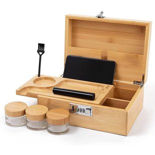 Tobacco Shredded Bamboo Storage Box Storage Wooden Bamboo Box Fine Bamboo Storage Box