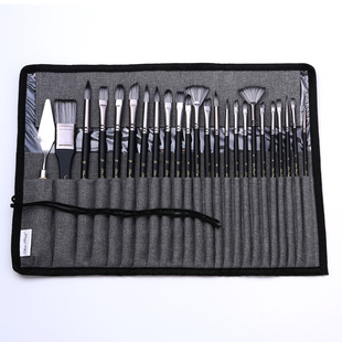 24 brush suit cross-border best selling canvas pen curtain oil painting pen nylon gouache watercolor pen factory direct sale