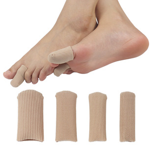 Протектор пальца ноги Силиконовое волокно Закрытая крышка пальца Hallux Valgus Крышка пальца ноги Гель протектор пальца ноги