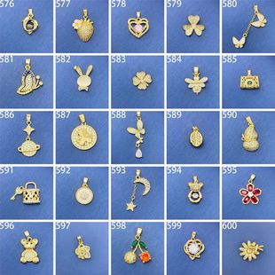 Pendant wholesale copper pendant zircon Korean simple chain-free single pendant pendant fashion Joker high-end sense