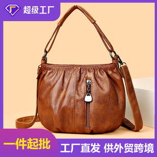 Foreign Trade New Style Simple All-match Retro Casual Fashion Explosions Trendy Cross-border Large Capacity Single Shoulder Crossbody Bag