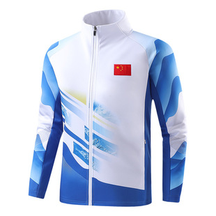 Spring and Autumn parent-child sportswear volunteer clothing coach boys and girls sweater cardigan jacket top customization wholesale