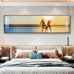 Handsome Bedroom Decorative Painting Modern Simple Master Bedroom Background Wall Painting Hotel Model Room Bedside Painting