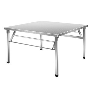 Stainless Steel Folding Table Home Dining Table Night Market Rental Restaurant Dining Table Stall Table Night Market Barbecue Zibo Barbecue Table