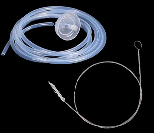 Extended Straw Brush Pipe Cleaning Silicone Hose Pumping Brush Dredge Water Hole Blockage Decontamination