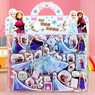 Children's Cartoon Stickers Sanrio Ice Princess Kabi Bala Vessel Dress Dress-up Scene Handmade DIY Stickers
