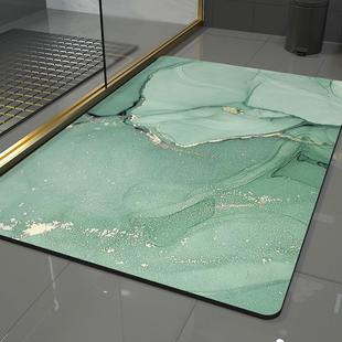 Marble pattern soft diatom mud floor mat absorbent mat bathroom non-slip mat bathroom floor mat quick-drying bathroom carpet