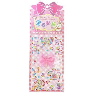 South Korea girl heart Diamond Love stickers ins mobile phone shell DIY hand account three-dimensional acrylic Diamond stickers factory direct supply