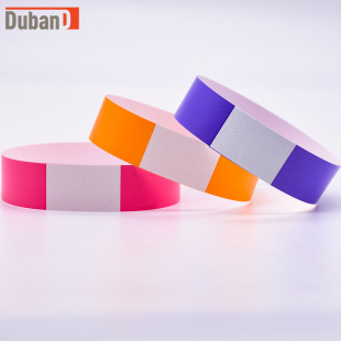 Disposable bracelet DuPont paper ticket entrance ticket waterproof scenic spot children's paradise wristband playground identification hand strap