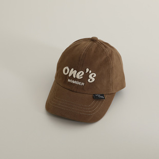 Maillard style children's baseball cap Korean fashion baby sunshade cap spring and autumn new hat cross-border B003