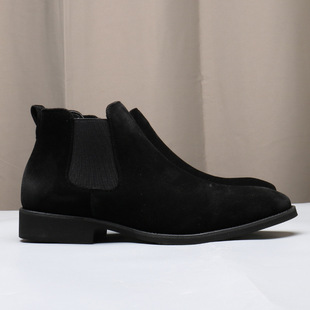 Chelsea Boots 25870 Frosted Breathable Martin Boots Men's 48 plus size British Chelsea Boots Foreign Trade