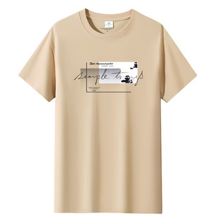 Summer New Short-sleeved T-shirt Men's Loose Half-sleeved ins Fashionable Student Casual All-match Top Large Size Base Shirt