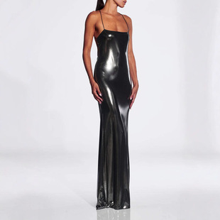 Amazon Cross-border Women's 2023 Winter New Fashion Sexy Shoulder Slim Strap dress Children's Dress