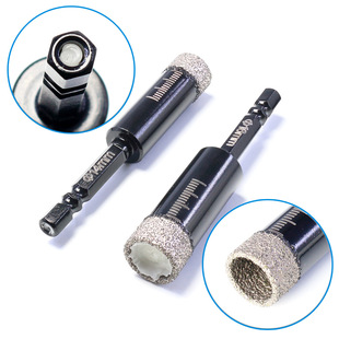Brazed diamond glass hole opener marble stone ceramic tile full ceramic tile drilling dry drill bit drilling artifact