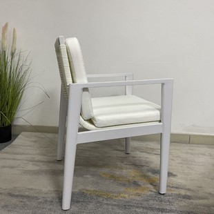 Outdoor Rattan Table and Chair Courtyard Three-Piece Set Garden Terrace Hotel Restaurant Cafe Leisure Single Rattan Chair Combination