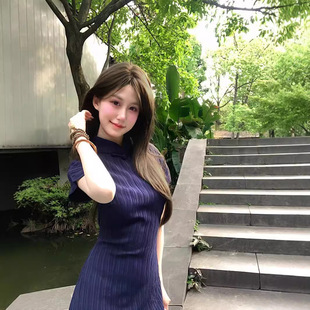 Новая китайская женская улучшенная юбка cheongsam длинная хепберн стиль