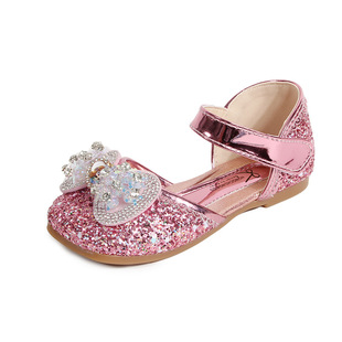 2024 Summer New Girls Smart Bow Semi Sandals Korean Style Girl Fashion Princess Shoes Children's Sandals