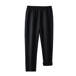 Feisai Wolf New Clothing Winter fleece-lined Thickened suit Casual Sports Round Neck No Metal No Pocket No Drawstring
