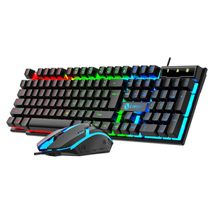 LIMEIDE Li mgnesium GTX300 светящаяся клавиатура мышь Проводная Механическая игровая мышь клавиатура костюм