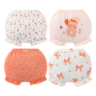 Boxer briefs cotton underwear baby 2025 factory direct double crotch upgraded children's bread pants