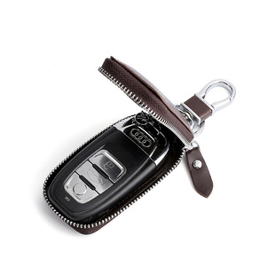 Hot Cross-border Leather Motor Vehicle Key Case Men's European and American Retro Oil Wax Leather Waist Car Key Protective Cover