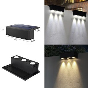 Solar Outdoor Garden Light Home Lighting Wall Lamp Balcony Enclosing Spotlight Garden Atmosphere Wall Washer Waterproof