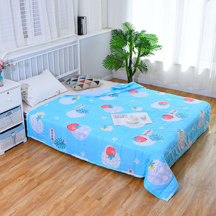 Washed Cotton Summer Quilt Air-conditioning Quilt Summer Cool Quilt Washable Single Double Summer Thin Quilt Children's Quilt Gift Wholesale