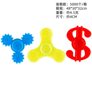 Decompression fingertip gyro children's finger gyro plastic mini toy twisted egg accessories educational toys wholesale cross-border