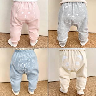 Baby Pants Spring and Autumn Children's PP Pants One-year-old Boys and Girls Spring Outfit Pants Newborn Baby Butt Pants