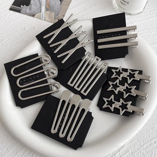 High-grade metal hairpin female forehead bangs clip side broken hairpin 2023 new hair clip side clip hairpin