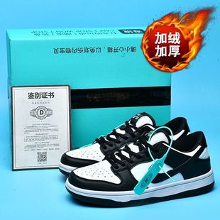 Aj мужская обувь dunk черно-белая панда совместно с Putian подлинная обувь sb-доска, зеленая яблочная обувь aj1 низкая женская обувь для бега
