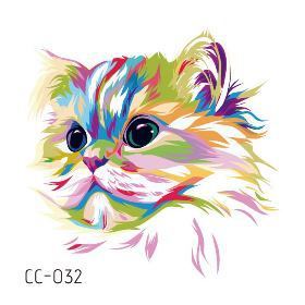New in stock cute pet cartoon tattoo stickers kitten puppy rabbit animal tattoo stickers unicorn stickers