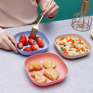 Japanese-style dining table garbage plate dish bone dish household bone dish bone dish creative plastic dish small dish with base
