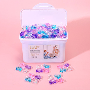 Five-in-one laundry beads wholesale factory lasting fragrance soft strong decontamination laundry detergent 5D laundry beads generation