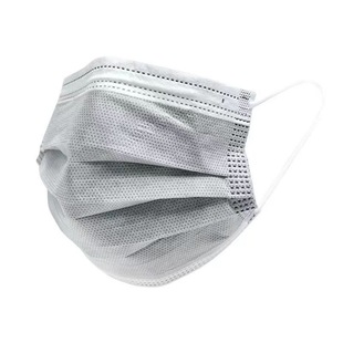 Disposable masks three-layer black activated carbon autumn and winter four-layer thick dustproof 50 independent packaging box