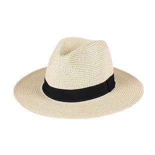Hat men's summer tide travel vacation beach sunscreen sun men's sunshade hat Panama straw hat women's wholesale