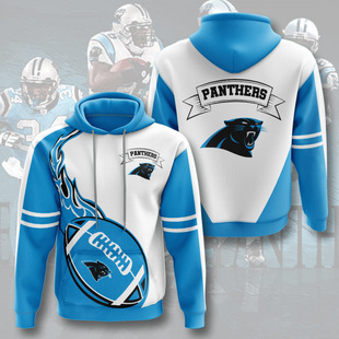 2022 Cross-border New 3D Digital Printing NFL Hooded Spring and Autumn Wear Casual Men's Wear