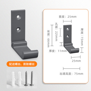Factory Direct Supply Aluminum Alloy Folding Hooks Round Head Square Head Coat Hooks No Drilling Invisible Creative Folding Coat Hooks