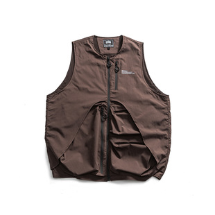 Serve Dole x PLANET MUISC American Tide Brand Functional Wind Outdoor Tooling Vest Men's and Women's Vest 0349