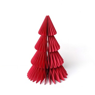 Christmas Decorations Three-dimensional Honeycomb Tree Ornaments Home Party PATY Desktop Decoration Paper Honeycomb Christmas Tree