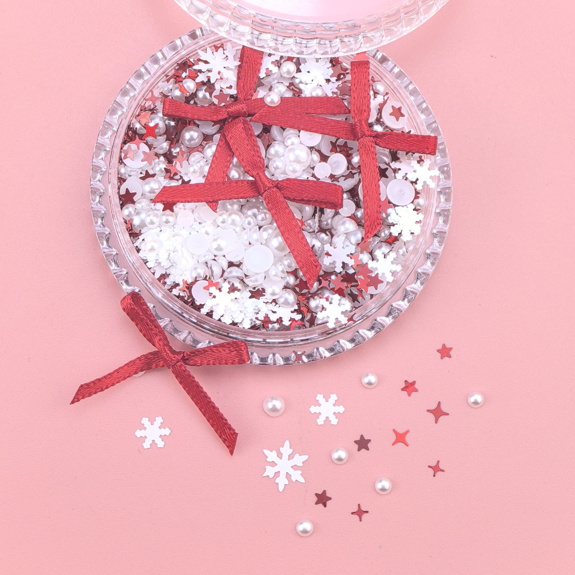 Little Red Book Five-pointed Star Sequins Nail Art Jewelry Stickers Eye Makeup Star Sequins Children's Day Stage Performance Makeup DIY