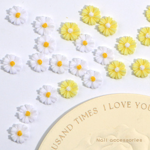 Cross-border Hot Sale 6 Flower Accessories Accessories 3 Color Daisy Ear Pin Earrings Hairpin Accessories Creative Handmade Decoration