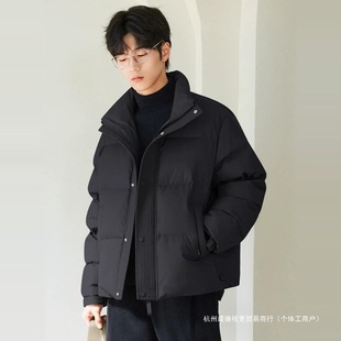 High-End down Jacket Men's Winter 2025 New Thickeneded Short Warm Stand-Up Collar Bread Jacket Jacket for Teenagers