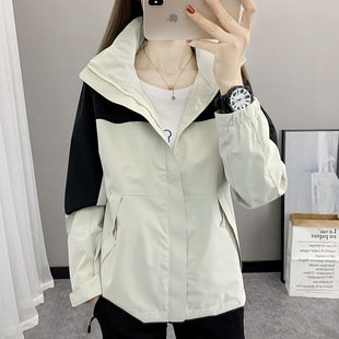 [756 people] women's assault clothing autumn explosions slim cardigan coat windproof waterproof Joker outer wear