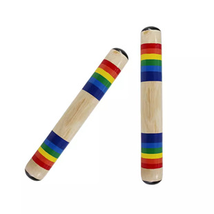 Orff Rain Acoustic Wooden Sounding Tube Rain Sound Hourglass Sounding Tube Rainbow Stick Simulation Toy Teaching Aware