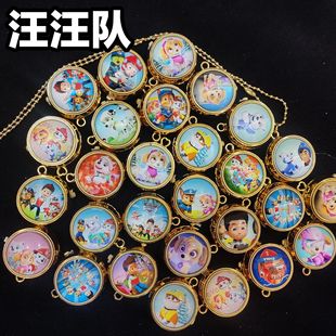 Pocket Watch Cartoon Gyro Rotating Watch Children's Student Men's and Women's Necklace Spot Game Net Red Surrounding Tourist Attractions