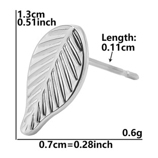 304 stainless steel earrings round plant flower titanium steel earrings piercing jewelry earrings earrings round line personality