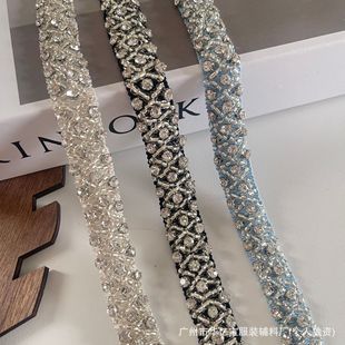 Ручной шитой бриллиантовый аксессуар кружева спот тяжелая промышленность бисерная труба одежда воротник аксессуары diy маленький ароматный ветер кружева