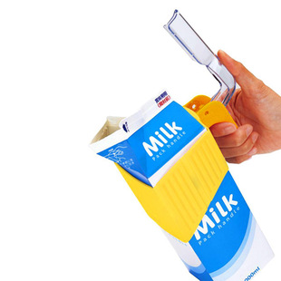 Кай японская бутылка молока рукопожатие Бытовая пластиковая бутылка молока ручка с зажимом запечатывания желтый Одиночный пакет